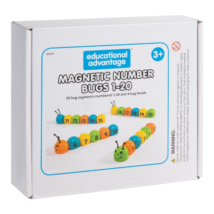 Alternate Image #1 of Magnetic Number Bugs 1-20