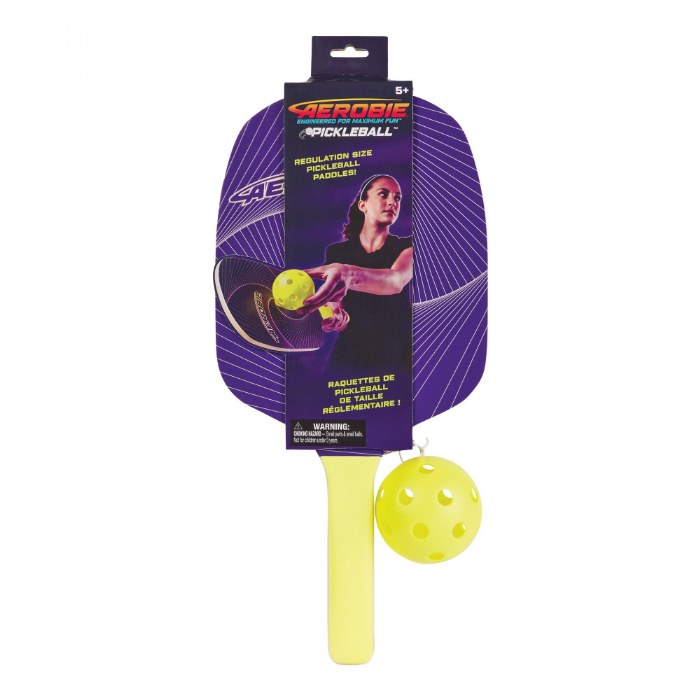 Alternate Image #1 of Regulation Size Pickleball Paddles with Ball - 2 Players