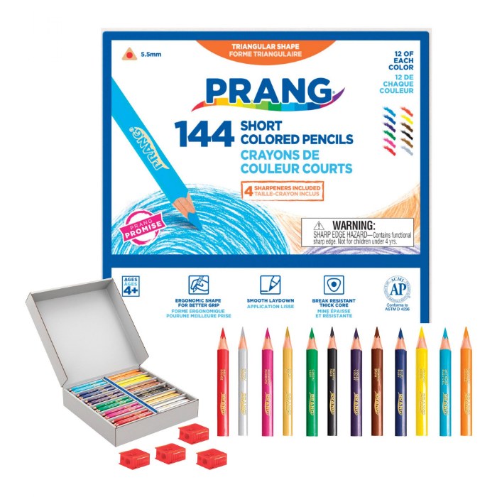 Alternate Image #1 of Prang&reg; Short Colored Pencils - 144 Count