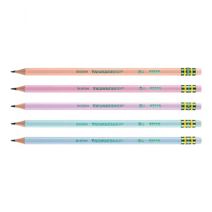 Alternate Image #1 of Ticonderoga&reg; Wooden Pastel Pencils Pre-Sharpened - 150 Count