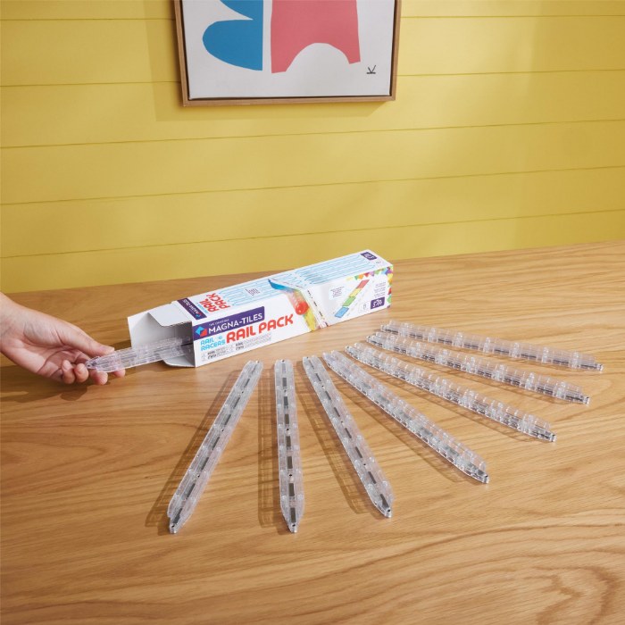 Primary Image of MAGNA-TILES&reg; Rail Racers Rail Pack - 8 Piece Set