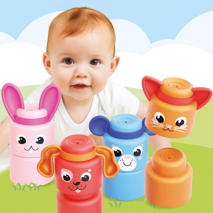 Alternate Image #1 of Happy Animals Soft Blocks - Set of 12