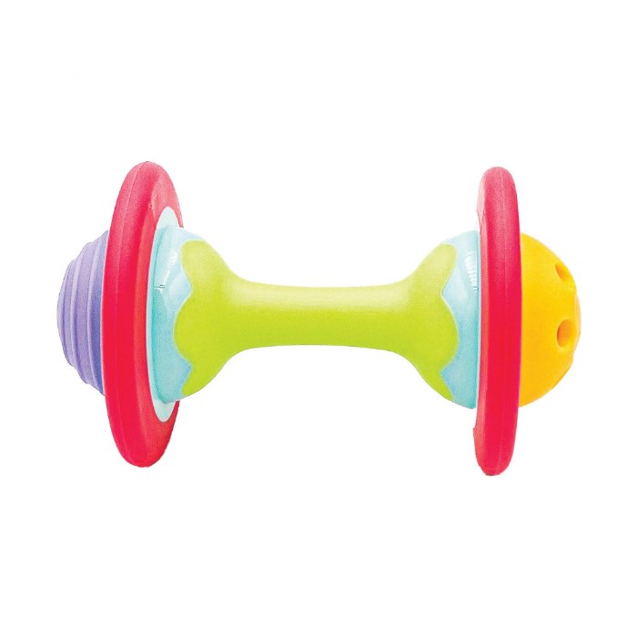 Alternate Image #1 of Whistle, Shake, and Roll Rattles - Set of 3
