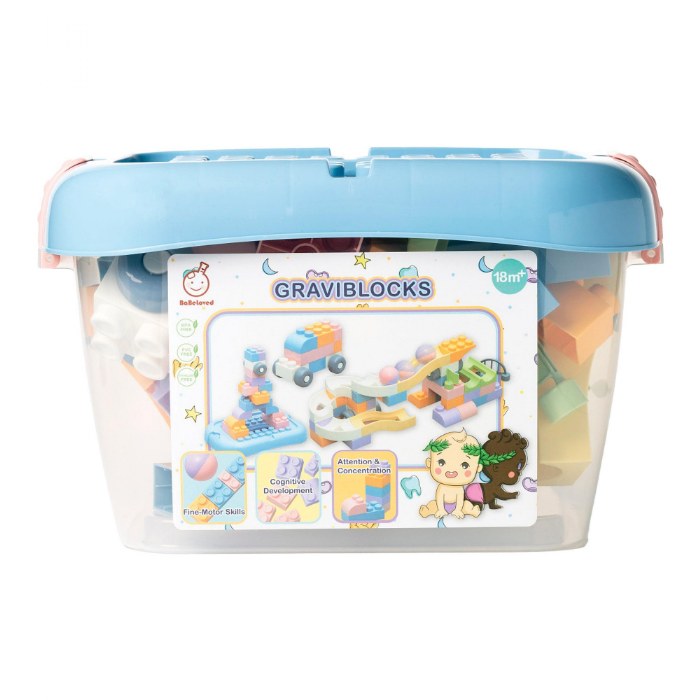 Alternate Image #1 of GraviBlocks Toddler Ball Run - 55 Pieces