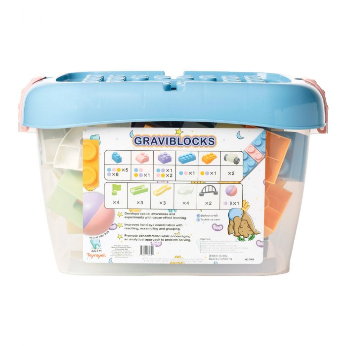 Alternate Image #1 of GraviBlocks Toddler Ball Run - 55 Pieces