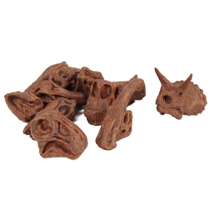 Alternate Image #1 of TOOB&reg; Plastic Dinosaur Skulls - Mini Size - 11 Pieces