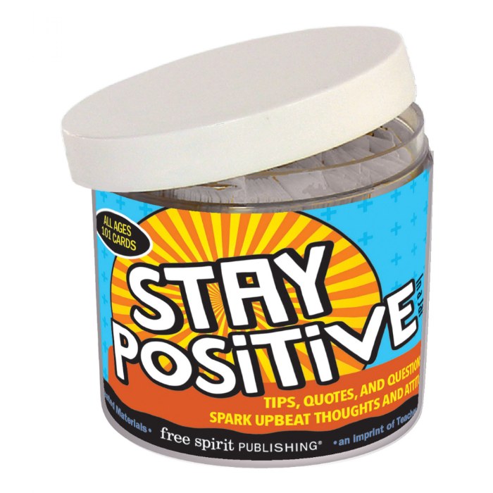 Primary Image of Stay Positive in a Jar&reg; - 101 Tips and Strategies to Help Kids Stay Positive