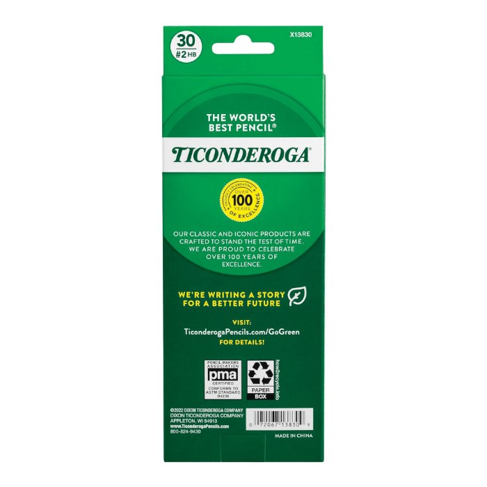 Alternate Image #1 of Ticonderoga&reg; Pre-Sharpened #2 Soft Yellow Pencils - Set of 30