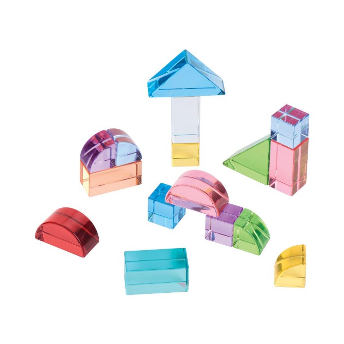 Primary Image of Acrylic Rainbow Unit Blocks - Set of 16