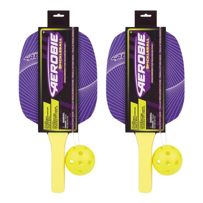 Alternate Image #1 of Regulation Size Pickleball Paddles with Balls - 4 Players