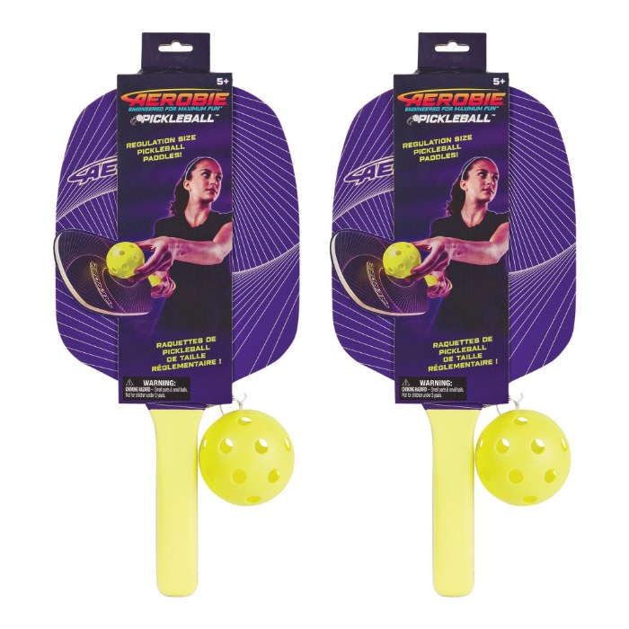 Alternate Image #1 of Regulation Size Pickleball Paddles with Balls - 4 Players