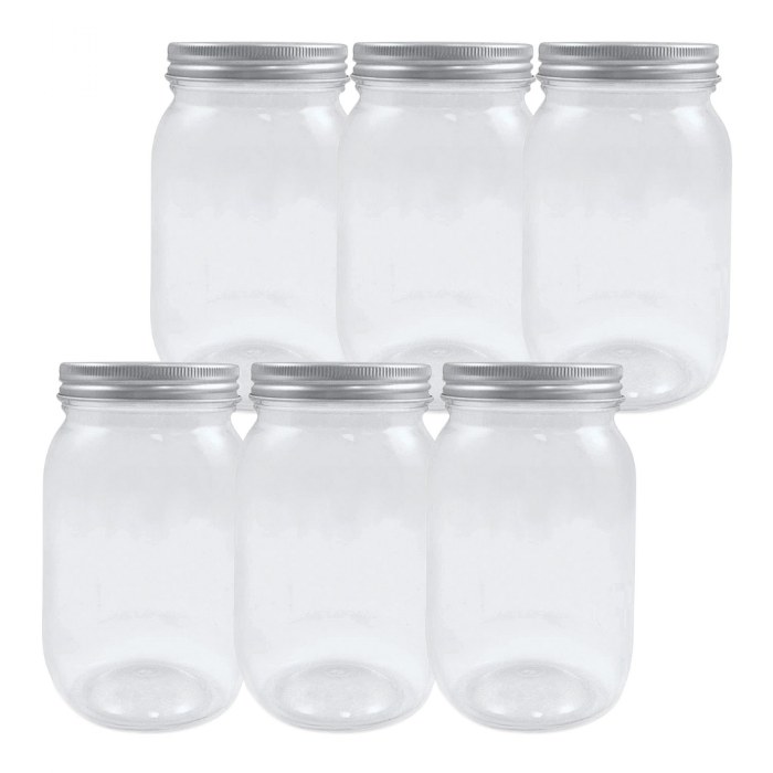 Primary Image of Plastic Mason Jars - Set of 6