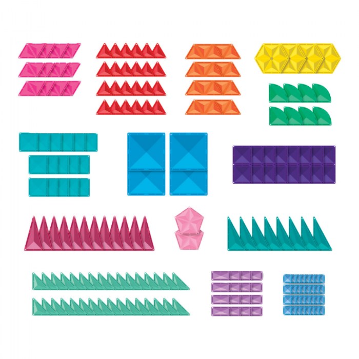 Alternate Image #1 of Magnetic Tiles Geometry Class Pack - 186 Pieces