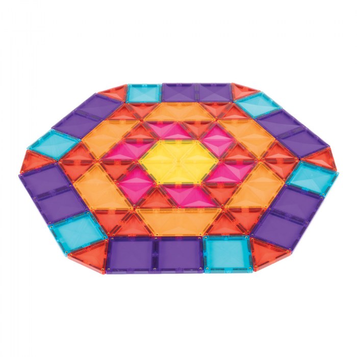 Alternate Image #1 of Magnetic Tiles Geometry Class Pack - 186 Pieces