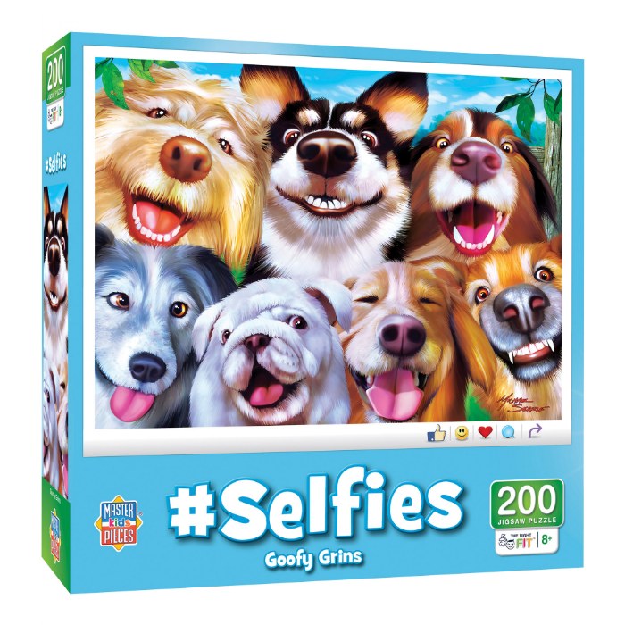 Alternate Image #1 of Selfies Goofy Grins Puzzle - 200 Pieces