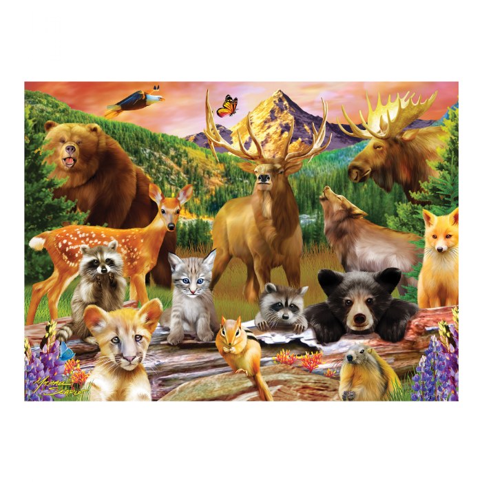 Primary Image of Wildlife of the National Parks Puzzle - 100 Pieces