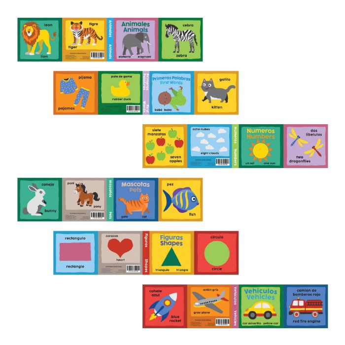 Alternate Image #1 of Bilingual Cloth Books - Set of 6