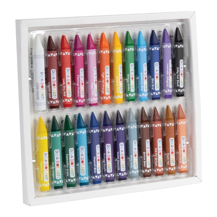Alternate Image #1 of Jumbo Easy Grip Triangle Anti-Roll Crayons - 24 Count