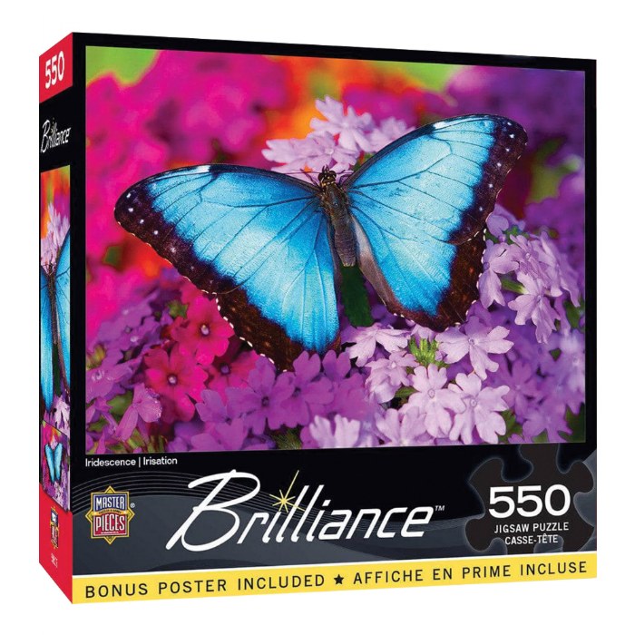 Alternate Image #1 of Iridescence Butterfly Jigsaw Puzzle - 550 Pieces