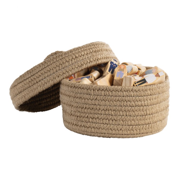 Alternate Image #1 of Peek-a-Boo Basket - Camel