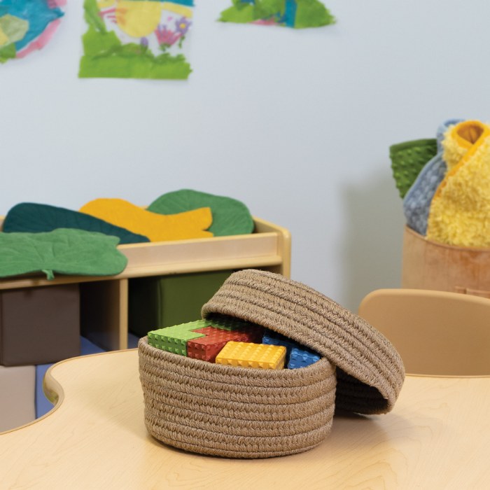 Alternate Image #1 of Peek-a-Boo Basket - Camel
