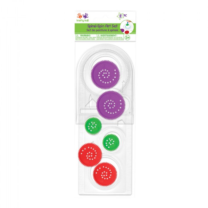 Alternate Image #1 of Spiral-Spin Art Set - 8 Pieces