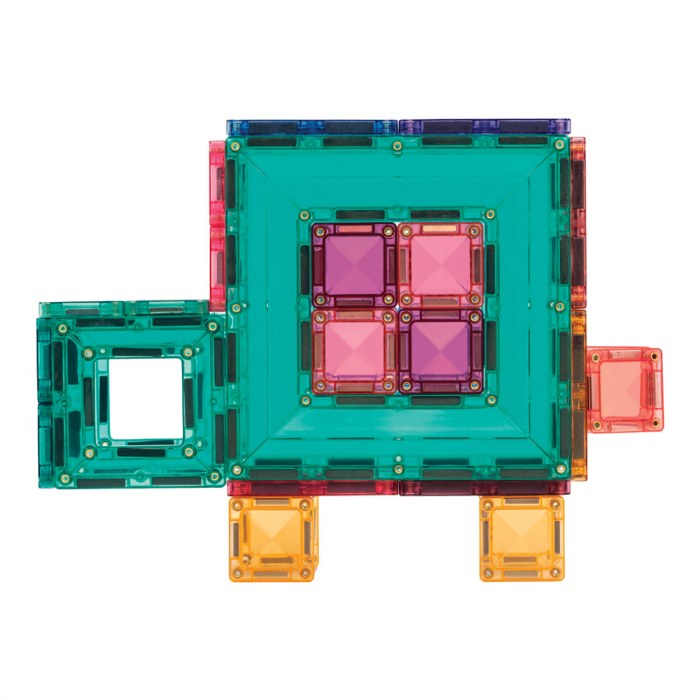 Alternate Image #1 of Colorful Magnetic Tiles Portal Pack - 48 Pieces