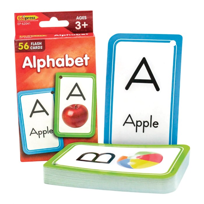 Alternate Image #1 of Early Literacy Flash Cards with Words and Pictures - Set of 5