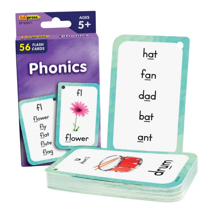 Alternate Image #1 of Early Literacy Flash Cards with Words and Pictures - Set of 5