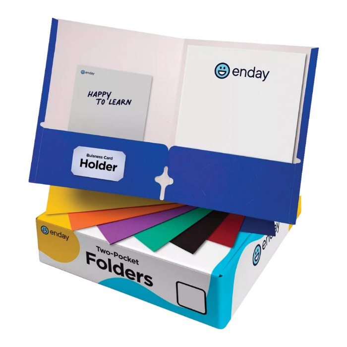 Primary Image of Solid Color 2-Pocket Folders - Assorted Colors - 25 Pack