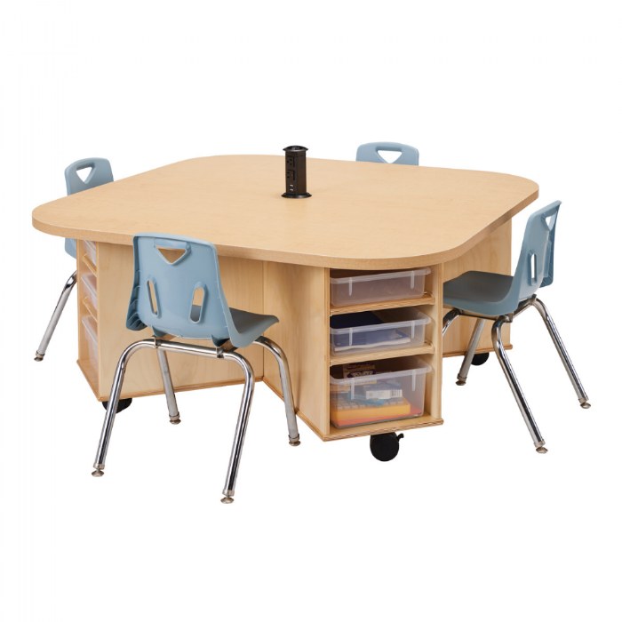 Alternate Image #1 of Innovate Mobile STEAM Storage Table for 4 Students
