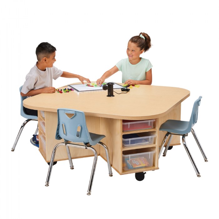 Alternate Image #1 of Innovate Mobile STEAM Storage Table for 4 Students