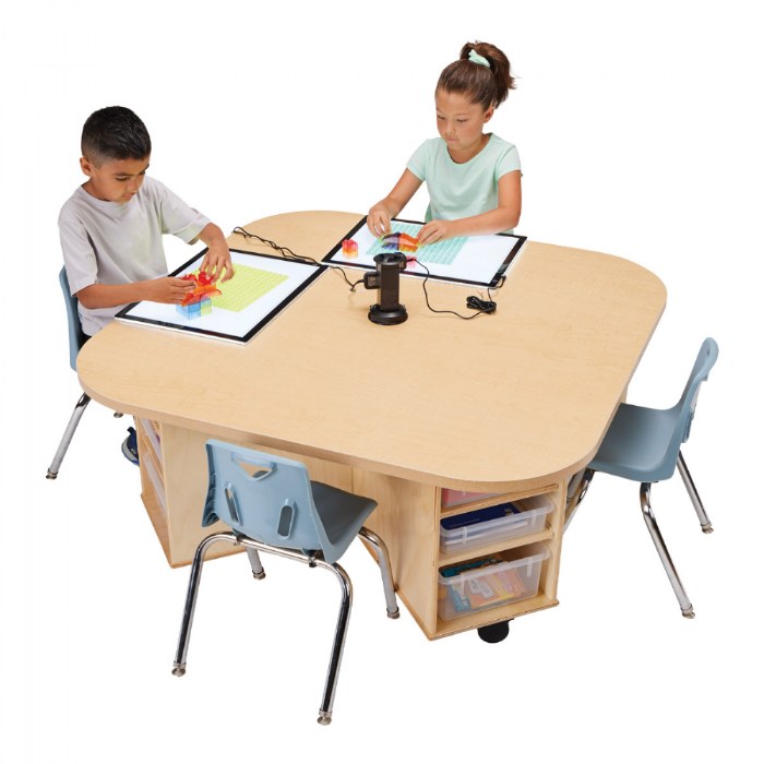 Alternate Image #1 of Innovate Mobile STEAM Storage Table for 4 Students