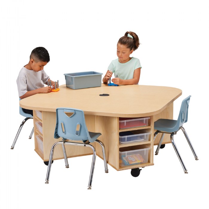 Alternate Image #1 of Innovate Mobile STEAM Storage Table for 4 Students