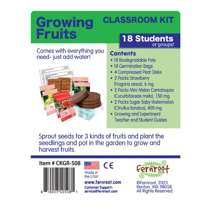 Alternate Image #1 of Growing Fruits Classroom Kit