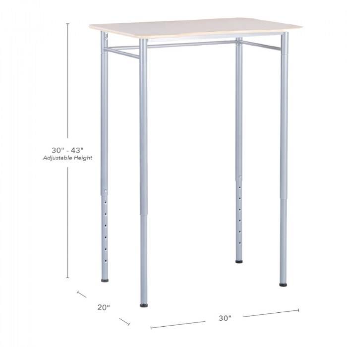 Alternate Image #1 of Adjustable Standing Desk - Rectangle