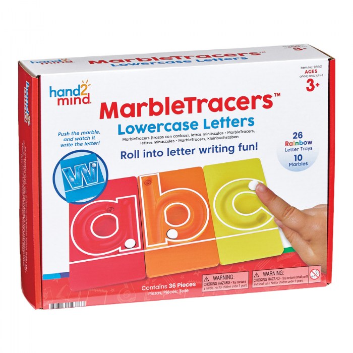 Alternate Image #1 of MarbleTracers&trade; - Lowercase Letters