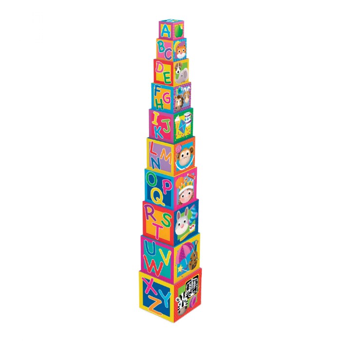 Alternate Image #1 of Play & Learn Stacking Cubes - Over 3 Feet Tall