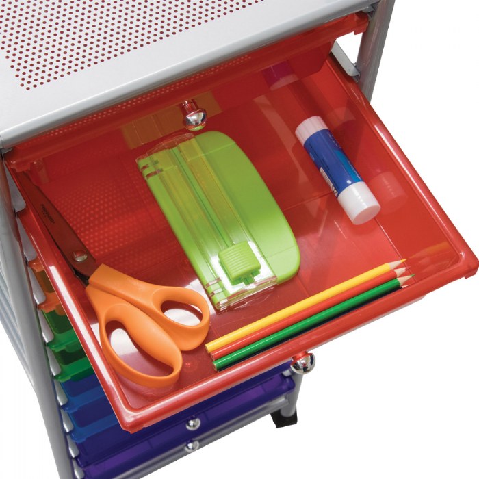Alternate Image #1 of Mobile Rainbow Storage Cart - 10-Drawer