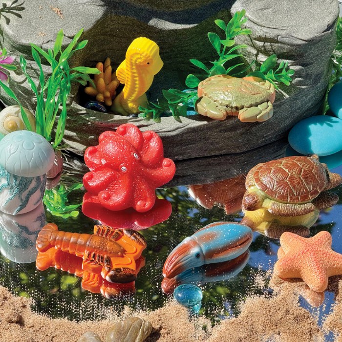 Alternate Image #1 of Sensory Play Stones: Ocean Life - 8 Pieces