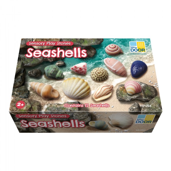 Alternate Image #1 of Sensory Play Stones: Seashells - 12 Pieces