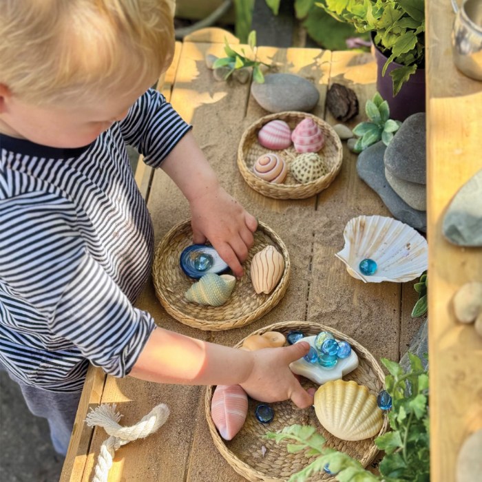 Alternate Image #1 of Sensory Play Stones: Seashells - 12 Pieces
