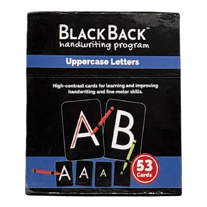 Alternate Image #1 of Black Back&trade; Uppercase Letter Tracing