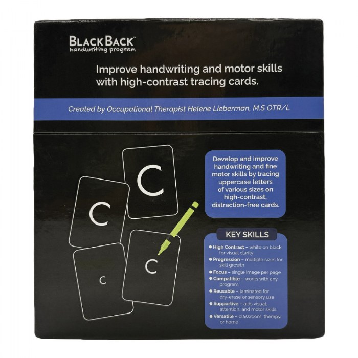 Alternate Image #1 of Black Back&trade; Uppercase Letter Tracing