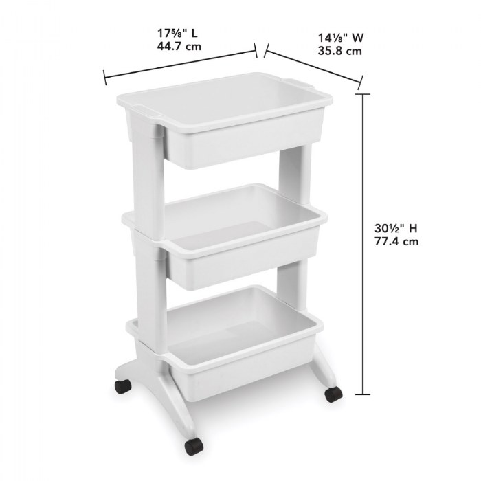 Alternate Image #1 of 3-Tier Classroom Cart