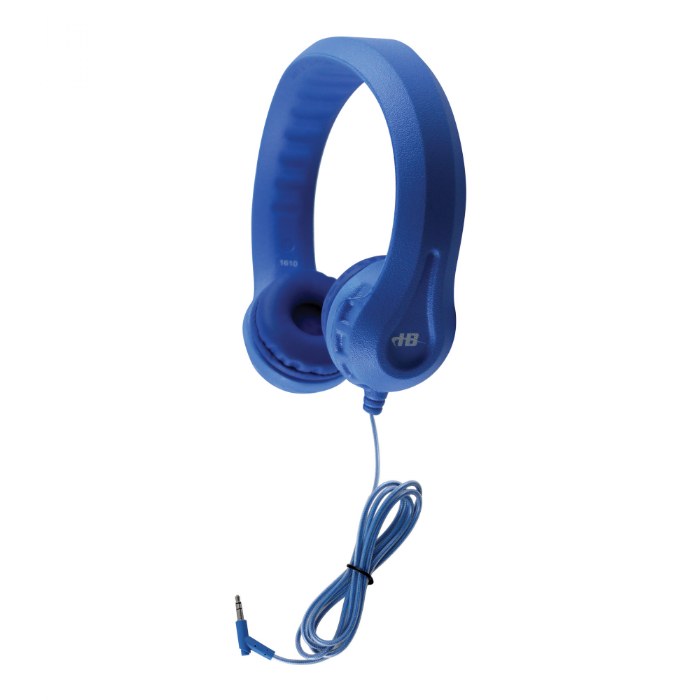 Primary Image of Flex-Phone Single Construction Foam Headphones, Blue