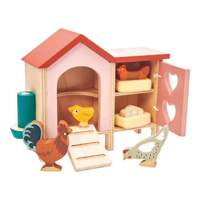 Alternate Image #1 of Wooden Farmyard - Chicken Coop & Stacking Farm Animals