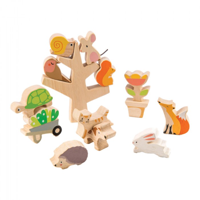 Alternate Image #1 of Wooden Magnetic Stacker and Garden Friends Stacking Set