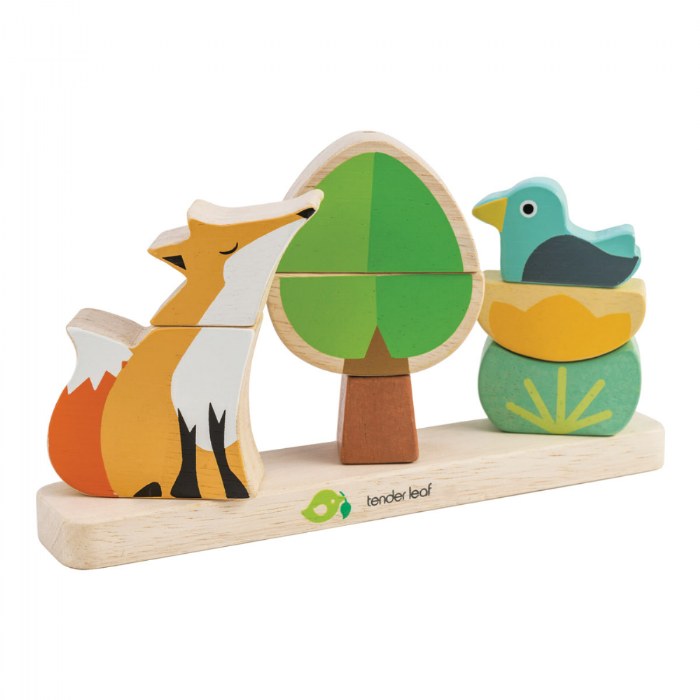 Alternate Image #1 of Wooden Magnetic Stacker and Garden Friends Stacking Set