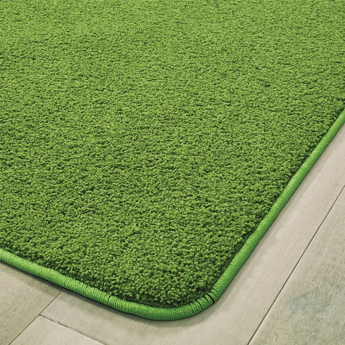 Alternate Image #1 of KIDply&reg; Soft Solids - 6' x 9' Rectangle - Grass Green